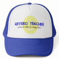Retired Teacher "Doing The Happy Dance" Hats