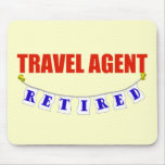Retired Travel Agent mousepads