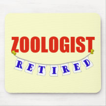 Retired Zoologist Mouse Pads
