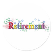 Retirement Bliss Round Sticker