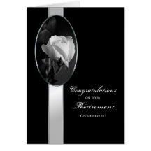 RETIREMENT CONGRATULTIONS - ELEGANT ROSE GREETING CARDS