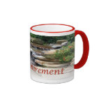Retirement Garden Waterfall Cascade Ringer Mug