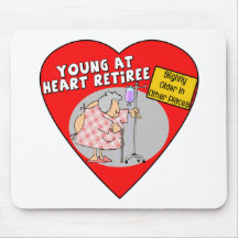 Retirement Gifts and Retirement T-shirts Mousemats
