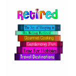 Retirement Gifts Unique Stack of Books Design t-shirts