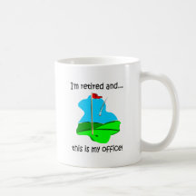 Retirement humour for golfers coffee mug