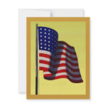 RETIREMENT MILITARY GOV OLD GLORY PARTY INVITATION