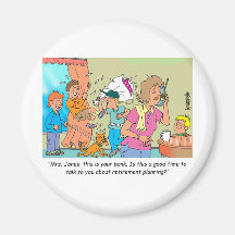 Retirement Planning Fridge Magnets
