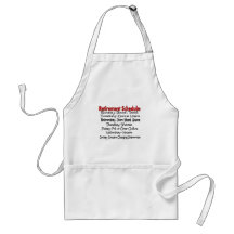 "Retirement Schedule" Funny Gifts Apron
