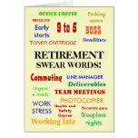 Retirement Swear Words! - Add an image Greeting Card