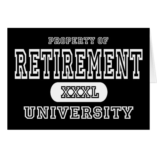 Retirement Univeristy Dark Cards
