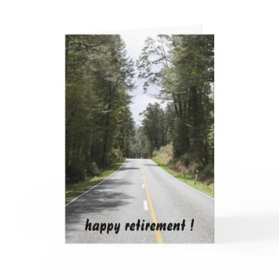 retiring roads card by cardart