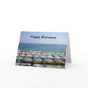 retiring striped umbrellas cards
