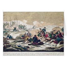 Retreat from Moscow, engraved by J. Hassell Greeting Cards