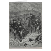 Retreat from Moscow Greeting Card