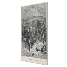 Retreat from Moscow Stretched Canvas Print