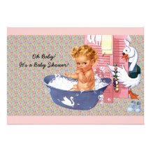 Retro 1940s Baby Shower Personalized Invite