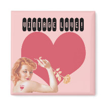 Retro 1940s Love Magnet