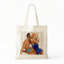 Retro 1950s Beach Couple Canvas Bag