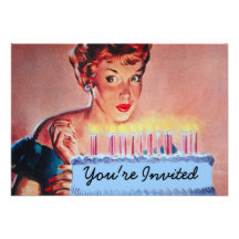 Retro 1950s Birthday V2 Announcement
