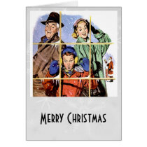 Retro 1950s Christmas Window cards