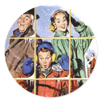 Retro 1950s Christmas Window