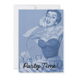 Retro 1950s Party invitations