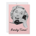 Retro 1950s Party invitations