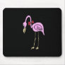 Retro 1950s Sad Flamigo Lawn Ornament Mouse Pads