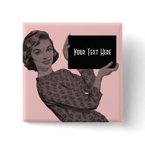Retro 1950s Woman With a Clipboard