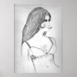 Retro 1970s Bikini Girl posters