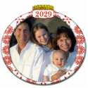 Retro 2009 Family Photo Christmas Ornament photo sculptures