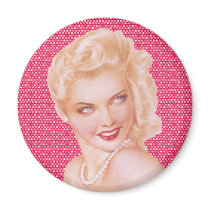 Retro 40s Love Refrigerator Magnet