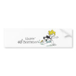 Retro 40th Birthday bumper stickers