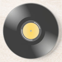 Retro 45 rpm Record Album Thirsty Coaster