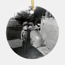 Retro 50s christmas ornament