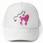 Retro 50's Felt Pink Poodle & Leash hats
