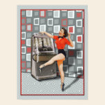 Retro 50s Jukebox Dancing Pinup Girl posters