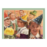 Retro 60th Birthday Party 1953 Childhood Memories Personalised Invitations