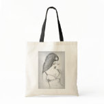 Retro 70's Girl Tote bags