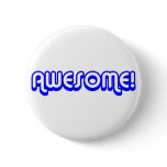 Retro 80s Awesome! Blue buttons
