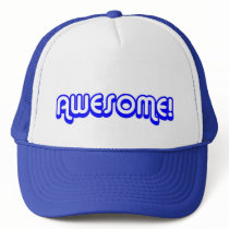 Retro 80s Awesome! Blue Hats