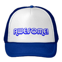 Retro 80s Awesome! Blue Hats