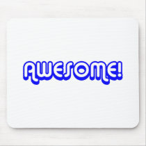 Retro 80s Awesome! Blue Mouse Pads