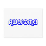 Retro 80s Awesome! Blue postcards