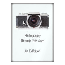 Retro 80s Camera Themed Event Invitation Card