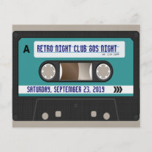 Retro 80s Cassette Mixtape Personalised Personalized Flyer