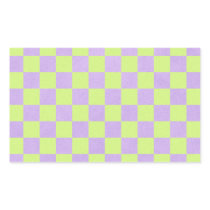 retro 80's neon yellow green and purple chequered rectangle stickers