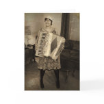 Retro Accordion Girl cards