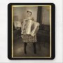 Retro Accordion Girl Mousepad