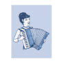Retro Accordion Lady Post Cards